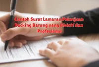 Contoh Surat Lamaran Pekerjaan Packing Barang yang Efektif dan Profesional