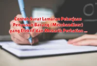 Contoh Surat Lamaran Pekerjaan Penyusun Barang (Merchandiser) yang Efektif dan Menarik Perhatian HRD Contoh Surat Lamaran Pekerjaan Penyusun Barang (Merchandiser) yang Efektif dan Menarik Perhatian HRD