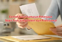 Contoh Surat Lamaran Pekerjaan Sopir Truk yang Efektif dan Profesional