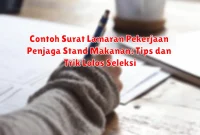 Contoh Surat Lamaran Pekerjaan Penjaga Stand Makanan: Tips dan Trik Lolos Seleksi Contoh Surat Lamaran Pekerjaan Penjaga Stand Makanan: Tips dan Trik Lolos Seleksi