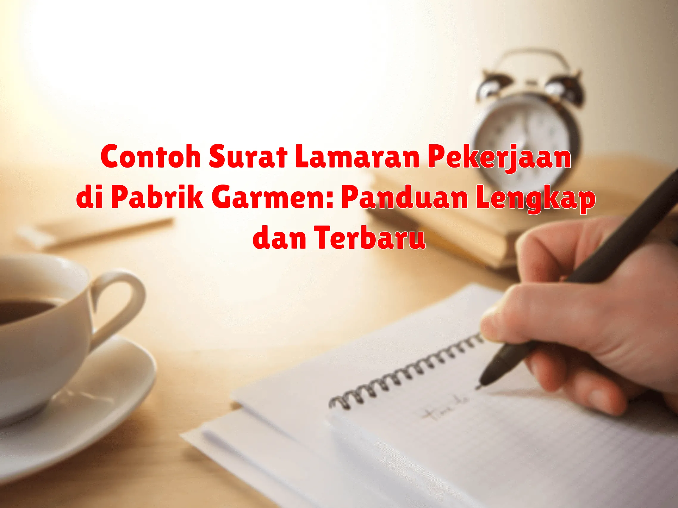 Contoh Surat Lamaran Pekerjaan di Pabrik Garmen: Panduan Lengkap dan Terbaru