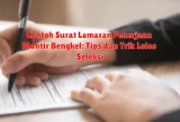 Contoh Surat Lamaran Pekerjaan Montir Bengkel: Tips dan Trik Lolos Seleksi