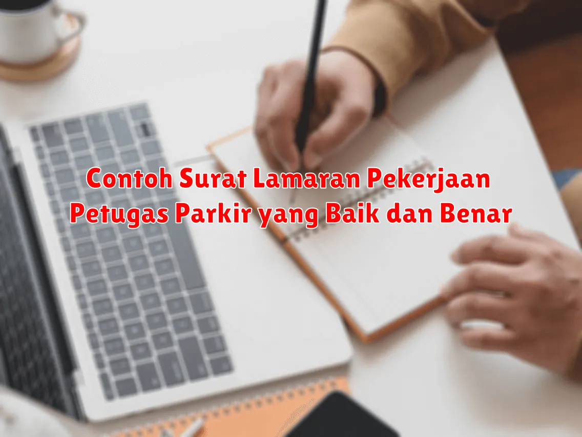 Contoh Surat Lamaran Pekerjaan Petugas Parkir yang Baik dan Benar