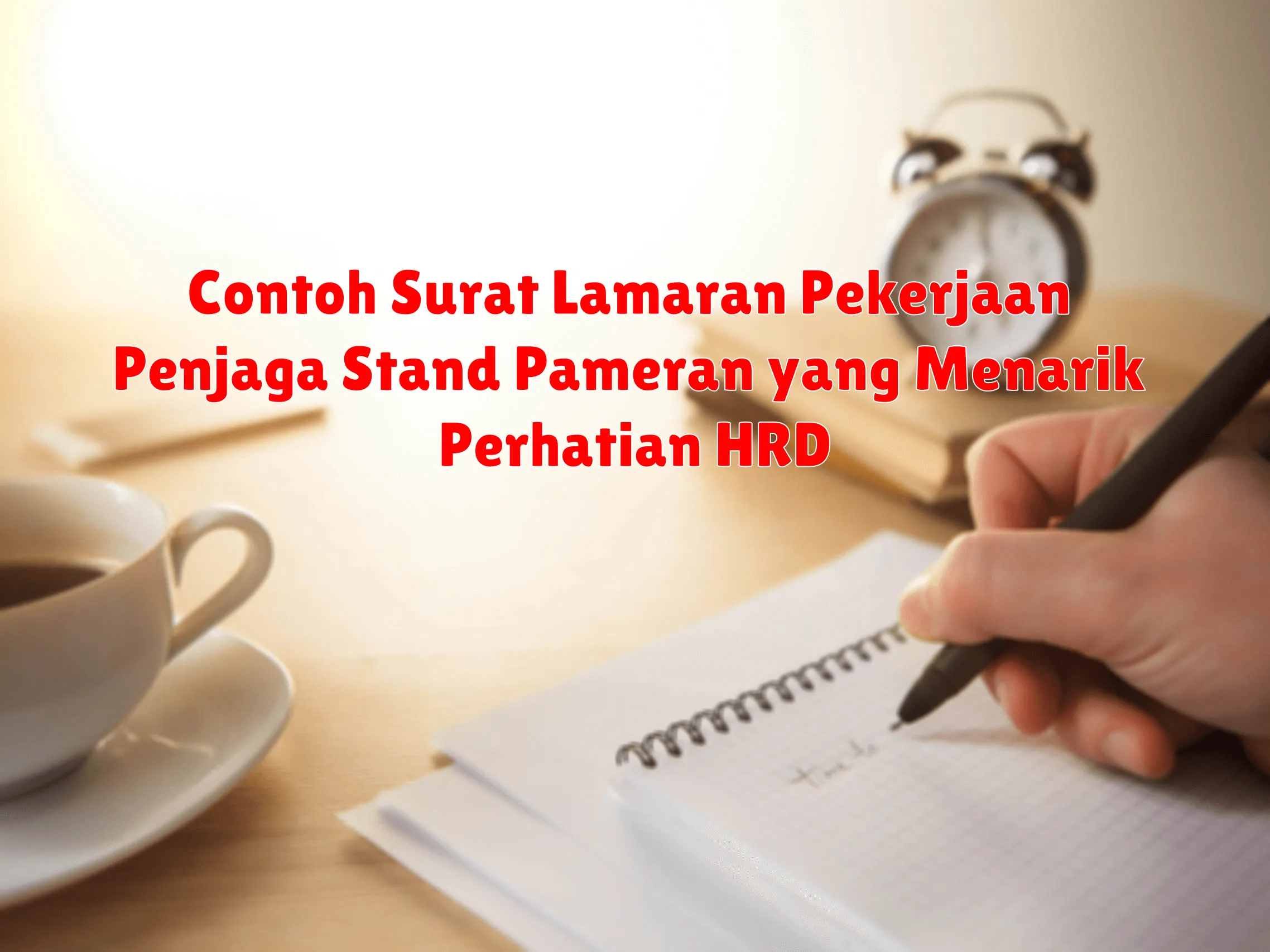 Contoh Surat Lamaran Pekerjaan Penjaga Stand Pameran yang Menarik Perhatian HRD