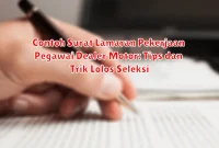 Contoh Surat Lamaran Pekerjaan Pegawai Dealer Motor: Tips dan Trik Lolos Seleksi