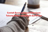Contoh Surat Lamaran Pekerjaan Tukang Kebun yang Baik dan Benar