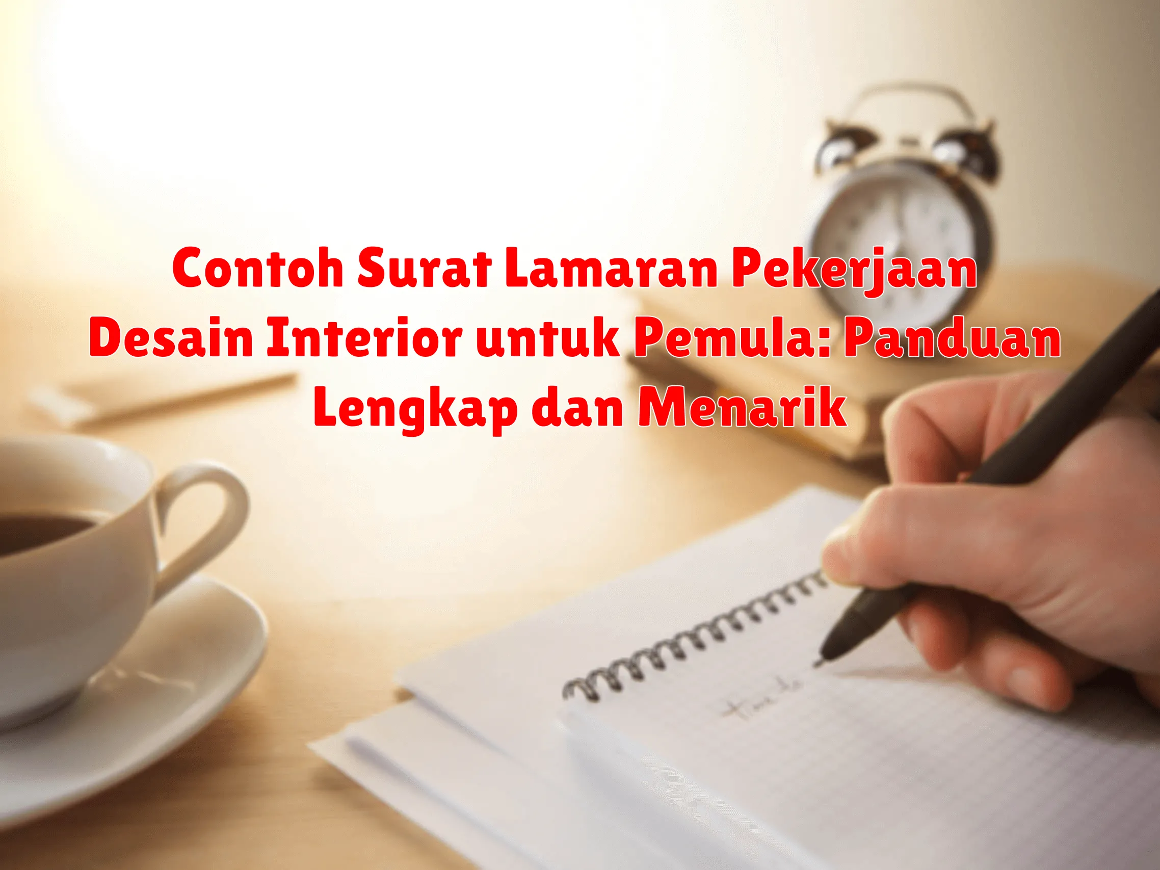 Contoh Surat Lamaran Pekerjaan Desain Interior untuk Pemula: Panduan Lengkap dan Menarik